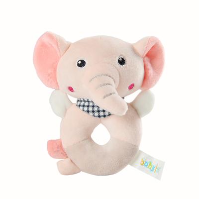 China 2020 New Design Soft Toy Baby Plush Rattle Toys Cute Animal Hand Bell Toys Rattle for sale