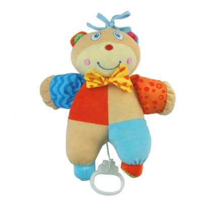 China High Quality Cute Soft Stuffed Baby Toys Baby Plush Eco-friendly Material Hanging Musical Toy for sale