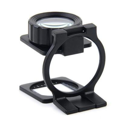 China Double Metal 20X Full Lens Textile Cloth Magnifier Zinc Alloy for sale