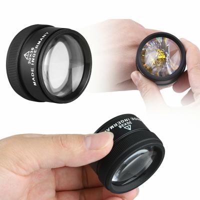 China 30x36mm Magnifier Dome Zinc Alloy Magnifying Glass For Coin Stamps for sale