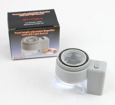 China Plastic Frame High Quality Professional 8x Magnification LED Dome Magnifier for sale