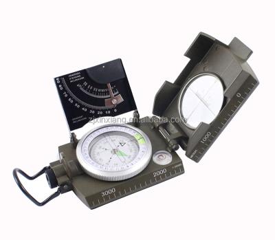 China Zinc Alloy Professional Military Army Metal Sight Folding Compass for sale