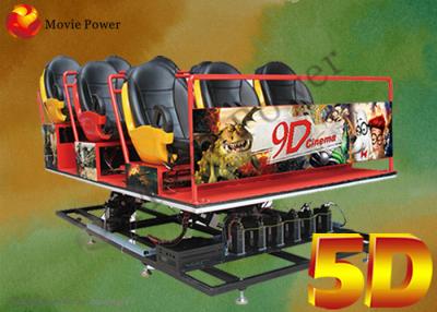 China Máquina de juego divertida del simulador 5D del parque de atracciones 3d 4d 5d 2.25KW 220V en venta