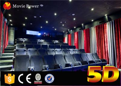 China Electronic System 220V 3 DOF 4d Theater Seating Chairs Made Of Leather With Special Effects for sale