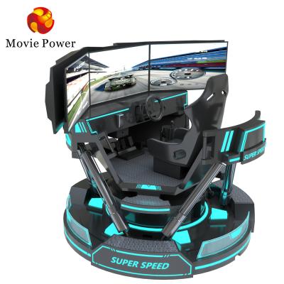 Chine Prix de gros VR emballant l'équipement superbe commercial de jeu de voiture de vitesse du simulateur 9D VR à vendre