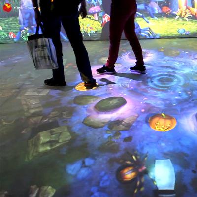 Chine Jeux interactifs de plancher de mouvement de tunnel d'hologramme de projecteur de l'équipement 3d de terrain de jeu d'enfants à vendre