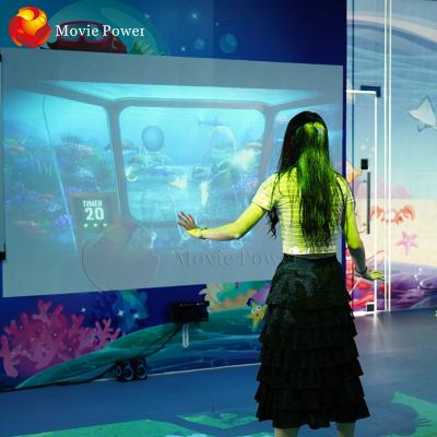 China Amusement Park Entertainment Interactive 3d Hologram Floor Kids Game System for sale