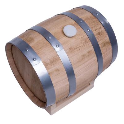 China Liquor gallon 13/50 liters American oak barrels comes with a barrel rack, suitable for home bar selection for sale