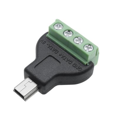 China Mini Power Factory Price USB Male To 4pin Screw Lock Connection Terminal Adapter for sale