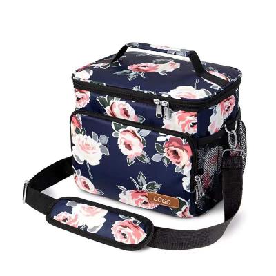 China Custom Portable Cooler Insulated Tote Bag For Lunch Large Capacity Logo Insulated Cooler Bag Wholesale for sale