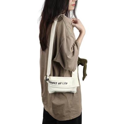 China New Fashion Individuality Leisure Wholesale Street Waterproof Single Shoulder Cross-body Messenger Canvas Bag for sale