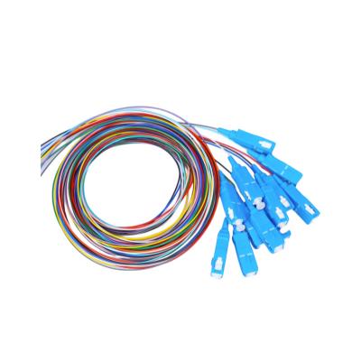 China FTTH PON CATV SC/UPC Bundle Tail Fiber 12 Core Single Mode Fusion Jumper Tail Cable Can Be Customized With Multiple Modes for sale