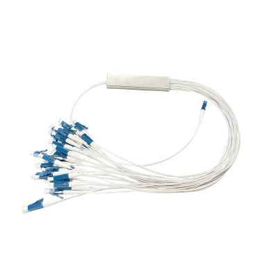 China FTTH PON CATV Fiber Optic Connector Fiber PLC Splitter Miniature Optional LC/UPC Connector 1x2 1x8 1x16 OEM for sale