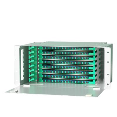 China FTTH PON CATV Fiber Optic Cabinet Telecom Grade 72 Core Outdoor Optical Cable Handover Box Three Network In One Optical Handover for sale