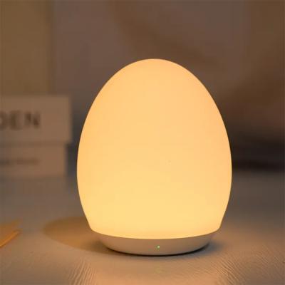 China Industrial LED Night Light for Kids Baby USB Rechargeable Silicone Nursery Lamp Touch Control with Dimmable Warm Light Color-Changing for sale