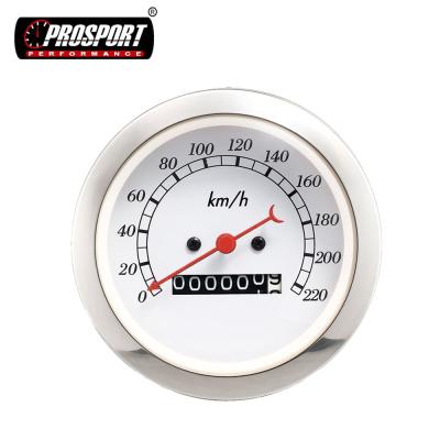 China M/H Mechanical Aftermarket Gauge 85mm KMH Mechanical Tachometer Kit Prosport Gauge Vintage Car for sale