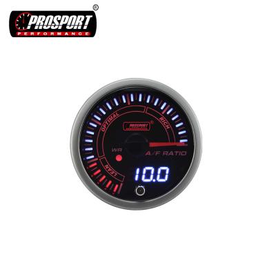 China Japanese Beauty AFR Lens Dual Vision 60mm Broadband Gauge Japanese Broadband Air Fuel Smoke Report Gauge For Car Auto Truck for sale