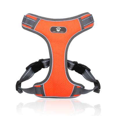 China High Quality Custom Reflective Dog Harness Adjustable Waterproof Reflective Pattern Padded Dog Harness for sale