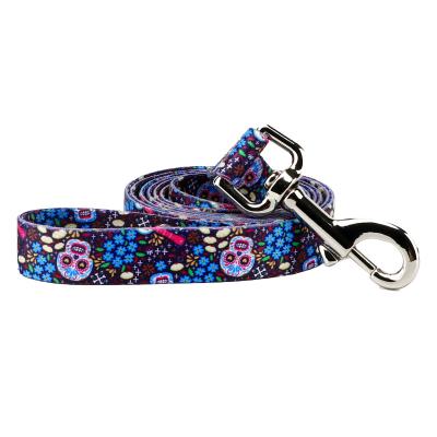 China Custom Outdoor Sublimation Dog Leashes Designer Adjustable Strong Dog Leashes DETACHED for sale