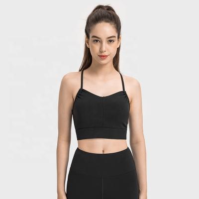 China QUICK DRY Custom Blank Crop Top Summer Ladies Vest Women's Crop Tank Top Womens Crop Tank Tops Sleeveless back Crop Top Wholesale Cheap for sale