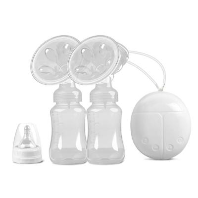 China BPA Free Electric Suction Free Strong Mum Breastfeeding Pain Free Double Massager Pump Breast Mute Extractor for sale