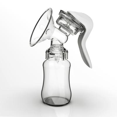 China BPA Free Silent Manual Breast Pump Milk Saver With Silicone Suction Extractor for sale