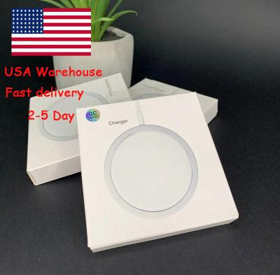 China US Warehouse USA Warehouse Type 15w Original Quick Charging Mobile Magnetic Phone 12 C Pad 13 Radio Charger For iPhone for sale