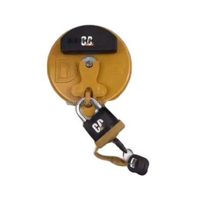 China CAT Fuel Cap Padlock for E320D 312 315 329D 330C 325C 345D 349GC Diesel Tank Cover Anti-theft Lock Anti-theft Design for sale