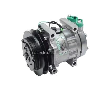 China Hot SK350-8 Excavator Air Compressor SD7H13 R134a AC Compressor Star zebra for sale