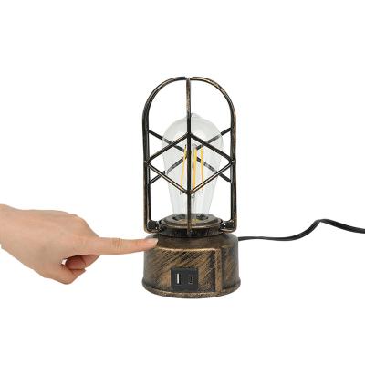 China Industrial Hot Selling Touch Control Bedside Table Lamp Factory Supply New Arrival Cheap Custom Design From Amazon Retro Latest Directly for sale