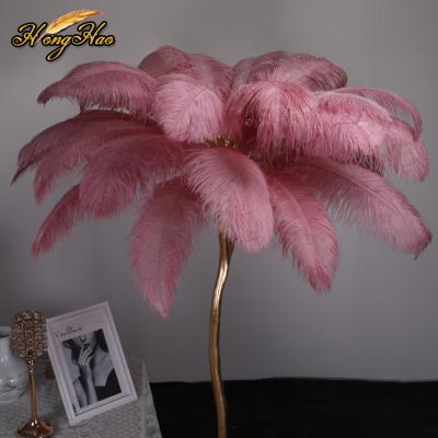 China Hot Sale 15-75cm Natural Ostrich Feather Large Decoration Feathers For Crafts Ostrich Purple Red Feathers for sale