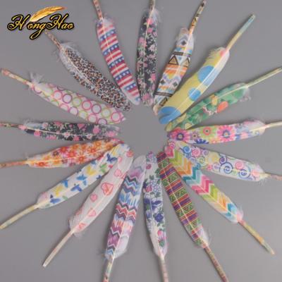 China Wholesale 10-15cm Goose Feather Colorful Decorative Flower Diy Natural Painted Decorative Goose Feathers for sale