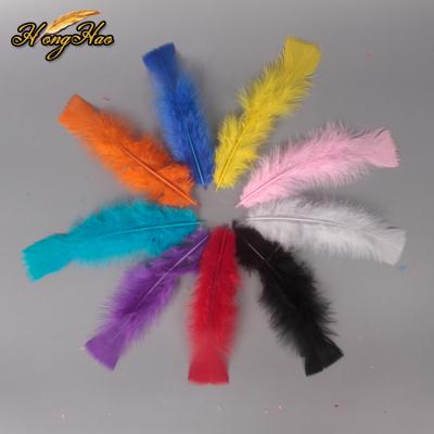 China Turkey Feather 12-18cm Natural Decorative Colored Feather Marabou Turkey Feathers For Crafts for sale