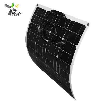 China ETFE 50W Mono Size Corrosion Resistant Lightweight Customized Flexible Solar Panel For RV In Japan for sale