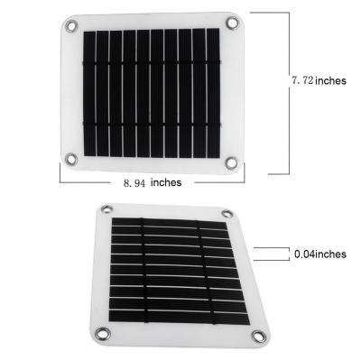 China For Mobile Phone Small 5V 5W USB Charger Mini Portable Solar Panel For Security IP Battery Operated Camera for sale