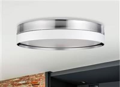 China La lámpara del techo del tambor del PVC LED sombrea los 45*16.5cm TC Chrome blanco en venta