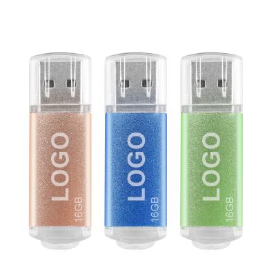 China Hot Sale Wholesale 16GB USB Metal Custom Company Logo Turning Pen Memory Stick USB 3.0 Flash Drive for sale