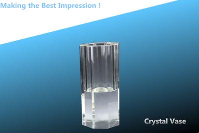 China crystal vase/flower vase/flower bottle/glass vase/pen holder for sale