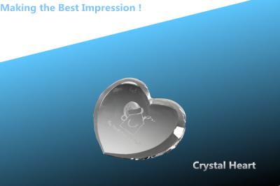 China CRYSTAL heart paperweight/beveled heart crystal paperweight/crystal heart for sale