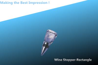 China crystal wine stopper/wine stopper/crystal rectangle wine stopper à venda