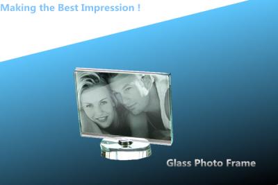 China crystal photo frame/acrylic photo frame/glass frame/glass photo frame/3D LASER ENGRAVING à venda