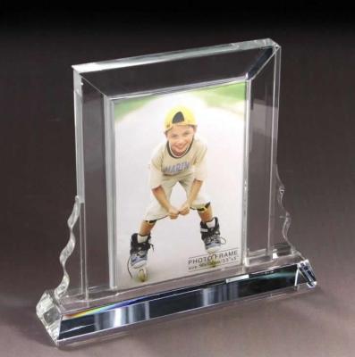 China crystal photo frame/acrylic photo frame/PHOTO FRAME/glass photo frame/3D LASER ENGRAVING for sale