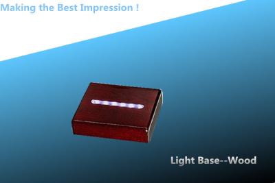 China LED LIGHT ROSEWOOD BASE/CRYSTAL AWARD BASE/BLACK LIGHT BASE/LED LIGHT BLACK WOOD BASE à venda