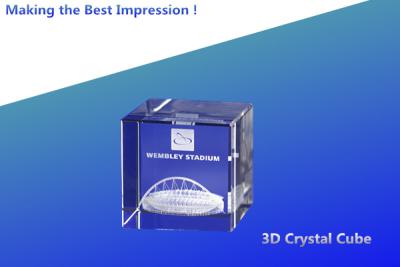 Cina 3D Crystal Cube/3d laser crystal rectangle/crystal 3d rectangle/blank crystal rectangle in vendita