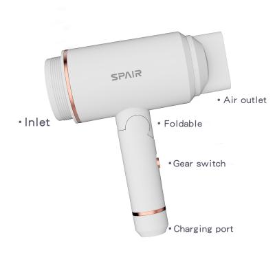 China Revair Foldable Negative Portable Supersonic Ion Travel Size 220v 110v Cordless Travel Hair Dryer for sale