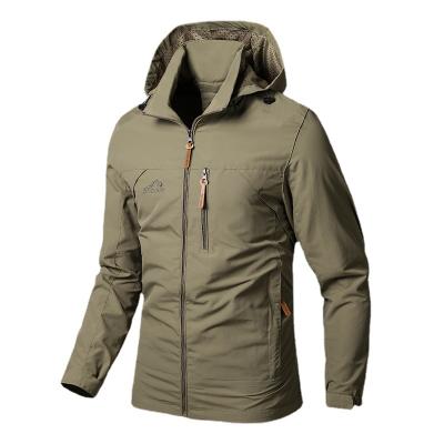 China Men's Jacket QUICK-DRY Spring and Autumn Thin Single-Layer Embroidery Men's Mountaineering Military Sports Outdoor Jackets for sale