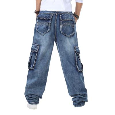 China Wholesale Customized Multi Pants QUICK DRY Men's Jeans Pocket Skateboard Men's Jeans Plus Size Loose Boy Jeans for sale