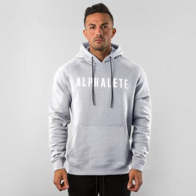 China Anti-wrinkle Men's Gym Fitness Hoodie Sportwear Sheath Long Sweatshirts Autumn Winter Man Outwear Cotton Hoodies for sale