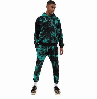 China Viable Camouflage Fashion Mens Jogger Sweatpants Hoodies 2 piecs Sportwear Tracksuit Sweatsuit Sets For Men for sale