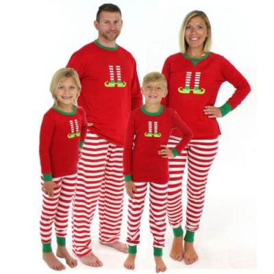 China High Quality Breathable Christmas Family Pajamas Home Clothes Parent-child Two-piece Sets for sale